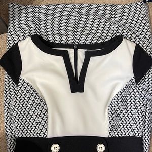 Like new Black and white dress